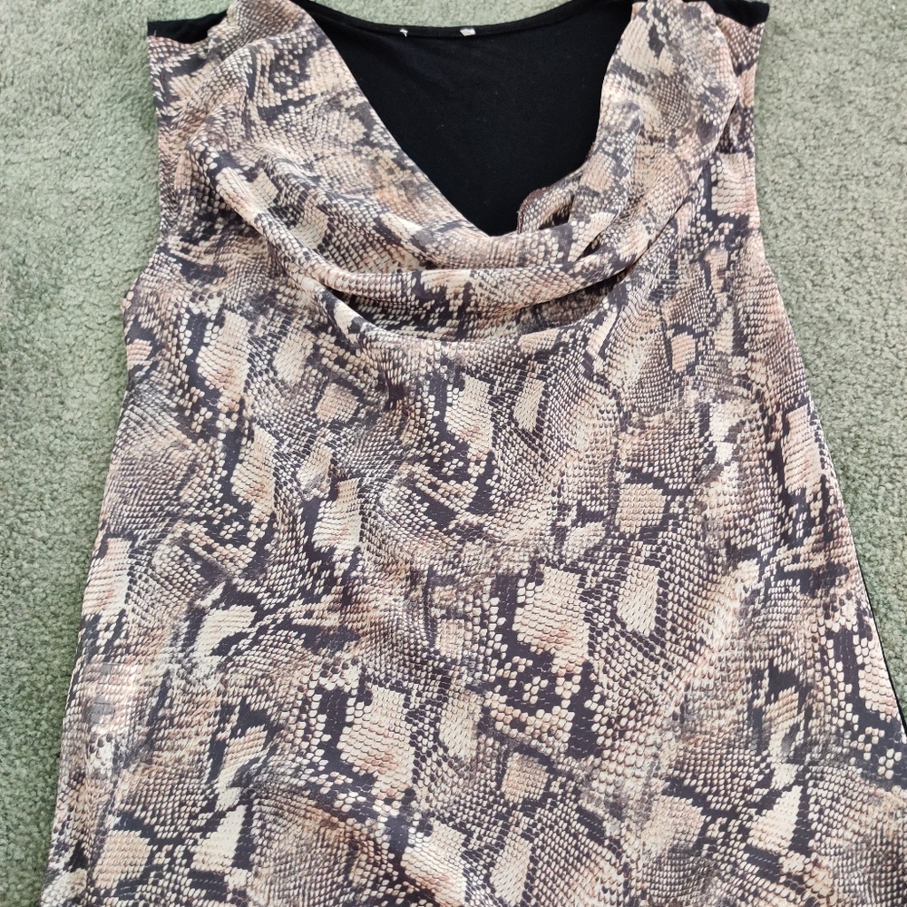 Monsoon snake skin print top